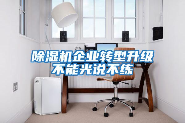 除濕機企業(yè)轉(zhuǎn)型升級不能光說不練