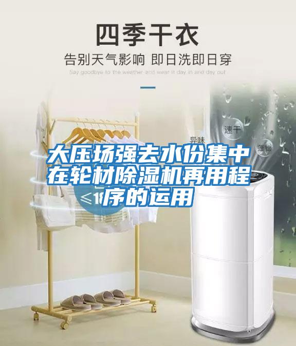 大壓場強(qiáng)去水份集中在輪材除濕機(jī)再用程序的運(yùn)用