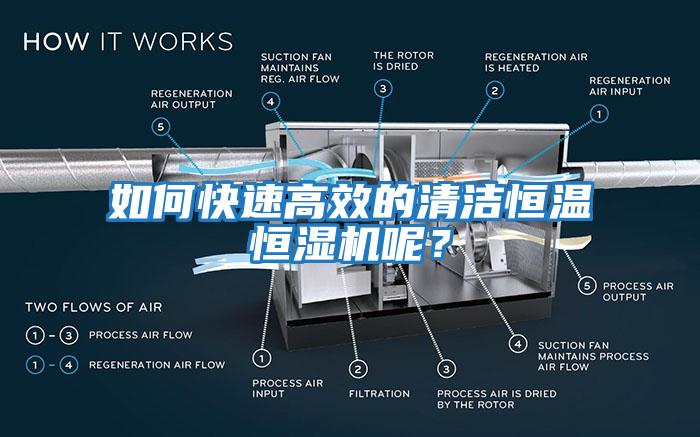 如何快速高效的清潔恒溫恒濕機呢？