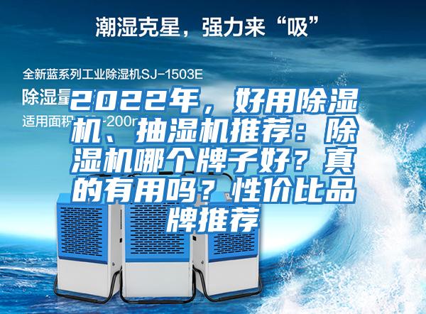 2022年，好用除濕機、抽濕機推薦：除濕機哪個牌子好？真的有用嗎？性價比品牌推薦