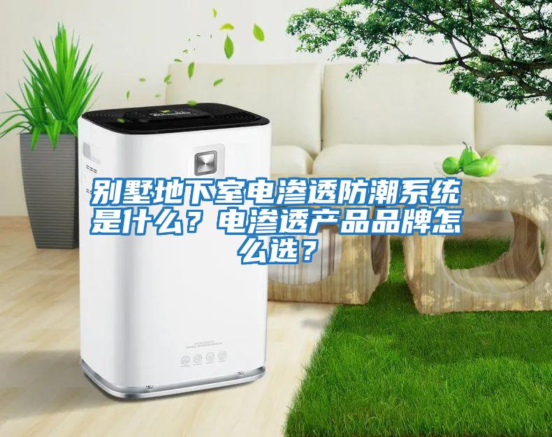 別墅地下室電滲透防潮系統(tǒng)是什么？電滲透產(chǎn)品品牌怎么選？