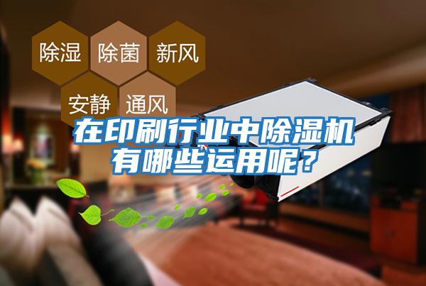 在印刷行業(yè)中除濕機有哪些運用呢？