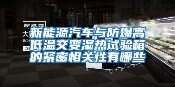 新能源汽車與防爆高低溫交變濕熱試驗(yàn)箱的緊密相關(guān)性有哪些