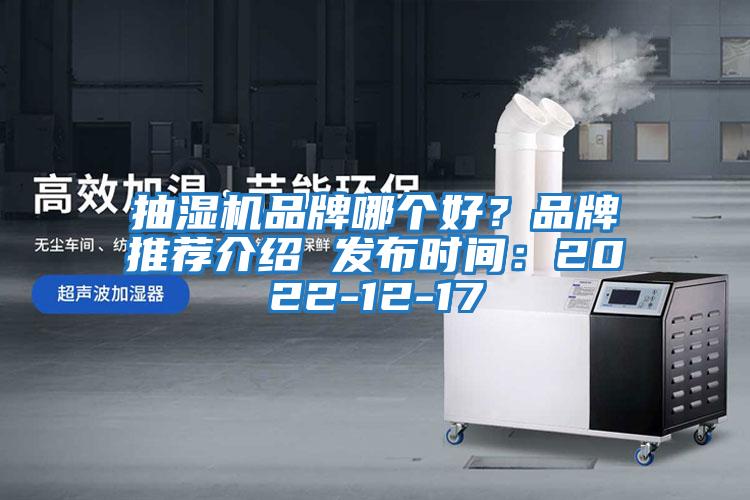 抽濕機品牌哪個好？品牌推薦介紹 發(fā)布時間：2022-12-17