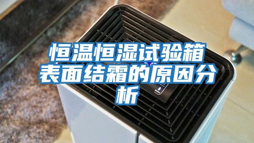 恒溫恒濕試驗箱表面結(jié)霜的原因分析