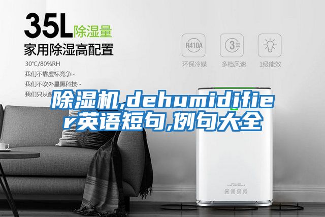 除濕機,dehumidifier英語短句,例句大全