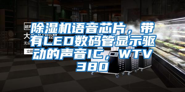 除濕機語音芯片，帶有LED數碼管顯示驅動的聲音IC，WTV380