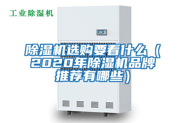 除濕機選購要看什么（2020年除濕機品牌推薦有哪些）